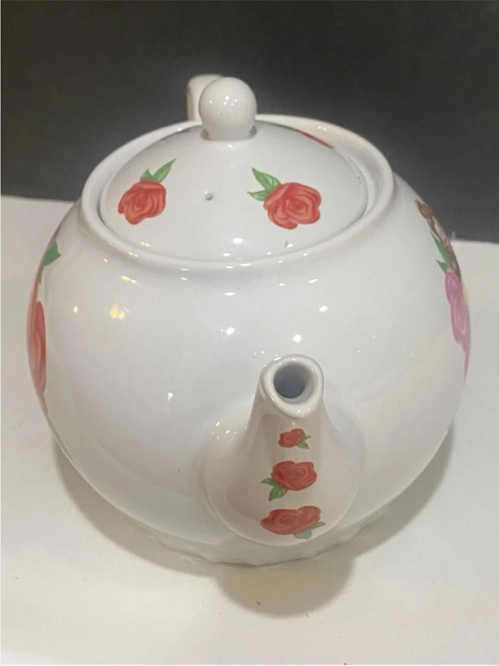 Disney Princess Belle Rose Ceramic Teapot